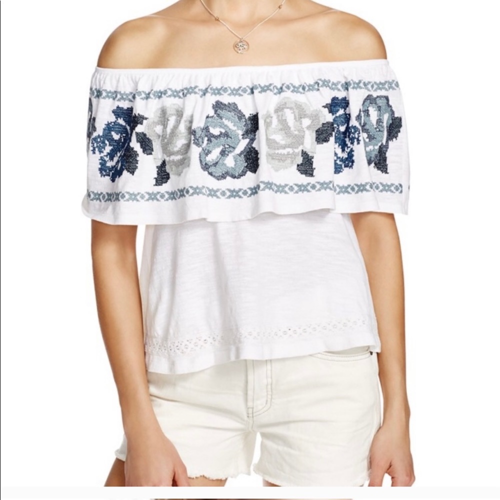 Free people off the shoulder shirt